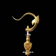 GANTUNGAN SANGKAR BURUNG MOTIF REPLIKA RADJA GARUDA BRASS PLUS PION CANTOLAN KANDANG KOTAK BURUNG