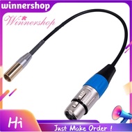 REXLIS 1FT Mini XLR Male to XLR Female Adapter Cable, 3-Pin Mini XLR to XLR Video Cable, for BMPCC 4