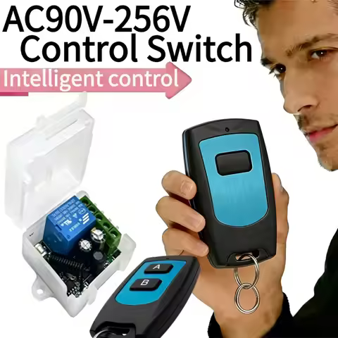 433MHz Universal Gate Remote Control Switch AC 220V 230V RF 10A 1-Channel Wireless Relay Receiver Ga