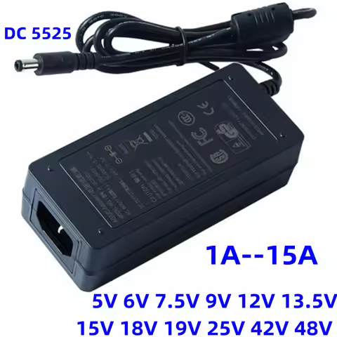 DC 5V 6V 7.5v 9V 12V 13.5V 15V 18V 19V 25V 31V 42V 48V 2A 2.5A 3a 3.5A 4A 5A 6A 6.32a 7 8A 9A 10A 12