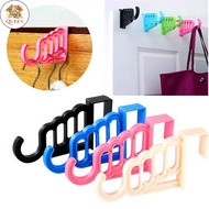 QC Door Back Hooks Kitchen PVC Home Hanger Rack Clothes Cupboard Storage Organizer