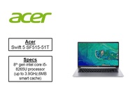 Acer Swift 5 SF515-51T (15.6" Touch) the lightest notebook with touchscreen SF515-51T-50UM*** free gift Acer Snapcase(Worth $39)