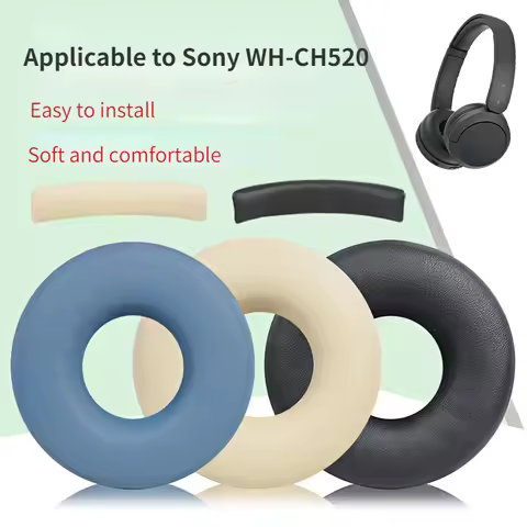 Suitable for Sony WH-CH520 Headphone Cover CH520 Headphone Sponge Cover Headphone Earmuff Accessorie