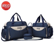 GDeal Multi-Functional Mummy Diaper Nappy Carrying Bag 5-In-1 Set