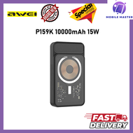 Awei P159K 10000mAh 15W Magnetic Wireless Powerbank 20W PD Type-C Fast Charge Portable Power Bank Long Life Battery