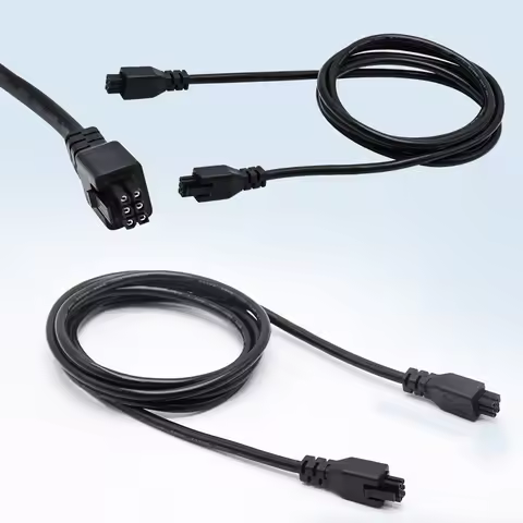 1M/1.5M/2M Bamboo Lab 6-Pin AMS Bus Cable with Magnetic Ring for X1/X1C/P1/P1S/P1P/H2D Extruder Free