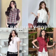 Choosedress A4673 Rei Dolly Top Slim-Fit Collar Shirt Cuffed Sleeves Doll Blouse Women Korean Style