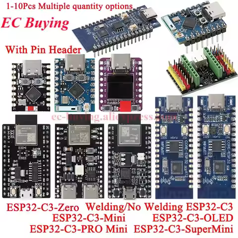 ESP32-C3 PRO Mini SuperMini OLED Zero Development Board ESP32C3 2.4G WiFi BT Bluetooth-compat Wirele
