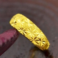 ของแท้100% ปรับขนาดได้ แหวนทองแท้ 1สลึง มีการรับประกัน  แหวนทองแท้ถูกๆ Gold 24K Jewelry Ring for Women แหวนทองครึสลึง แหวนทองแท้1กรัม แหวนผู้ชายเท่ๆ แหวน0.6 แหวนครึ่งสลึง แหวนทองไม่ลอก ชุบทอง กรัมลายใสสีกลางละลายน้ำหนัก สินค้าขายดี ชุบเศษทองเยาวราช