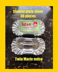 Kikiam plate / Shomai plate / fishball plate silver (small) 36 pieces