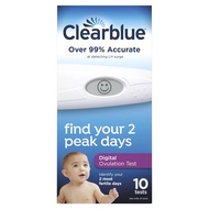 Clearblue Digital Ovulation Predictor Kit, featuring Ovulation Test with digital results, 10 Digital