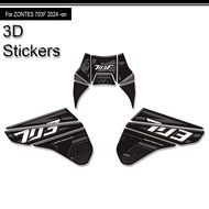 For Zontes  ZT703-F ZT-703F ZT 703F 703 F Adventure Bike Tank Pad TankPad Cap Grips Gas Fuel Knee St