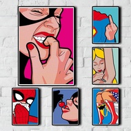 Interesting Surprise Comics Superhero/Superman/Batman Poster Family Bar Decoration Poster (Shipping 