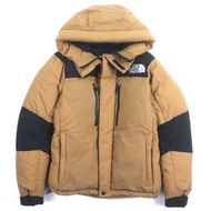 成色極佳的 THE NORTH FACE Baltro Light Jacket ND91950，GORE-TEX 面料，刺繡 logo，帶帽，雙拉鍊羽絨服，米色，S 碼，正品，男款