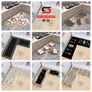 M (40*60 +40*120cm) 2 in 1 Crystal Velvet kitchen mat / Rugs / Floor mats / Carpets / Door mats