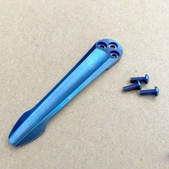 Anodized Blue Titanium Pocket Clip for Spyderco Paramilitary 2 w/Screws USAAA