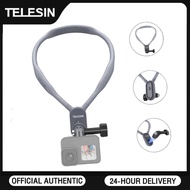 TELESIN 1.0/2.0 Silicone Neck Hold Mount for GoPro Hero For Insta360 For DJI Osmo Action For Smartph