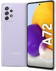 Samsung Galaxy A72 A725F-DS 4G Dual 256GB 8GB RAM Factory Unlocked (GSM Only | No CDMA - not Compatible with Verizon/Sprint) International Version - Awesome Violet