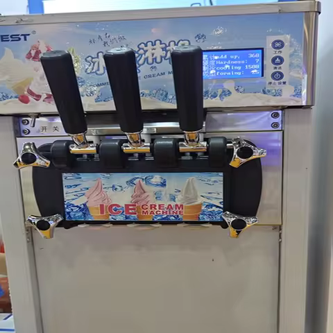 Chinese Soft Serve Industrial Ice Cream Machine 3 Flavor Machine Gelato Machine Hard Ice Cream Ice C