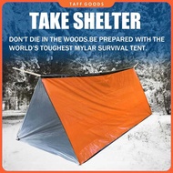 TENDA TaffSPORT Emergency Tent Shelter Camping Thermal Tube Tent 150x240cm - RM15