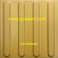 Yellow Ceramic tactile floor tiles, warning tiles, OKU Tactile for outdoor (BULK ORDER), MOQ 100pcs