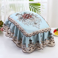 HY-D Pastoral Oval Rice Cooker Cover Multi-Functional European Cover Towel Fabric Craft Lace Rice Cooker Household Cover