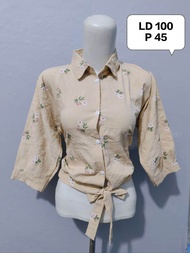 Thrift FanVin Atasan Kemeja Tunik Cantik
