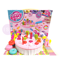MAINAN KUE POTONG DIY BIRTHDAY FRUIT CAKE Kuda Poni BESAR No.300-1A