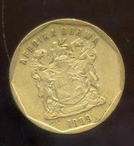 【全球郵幣】南非 South Africa 1999 20cents 美品 AU