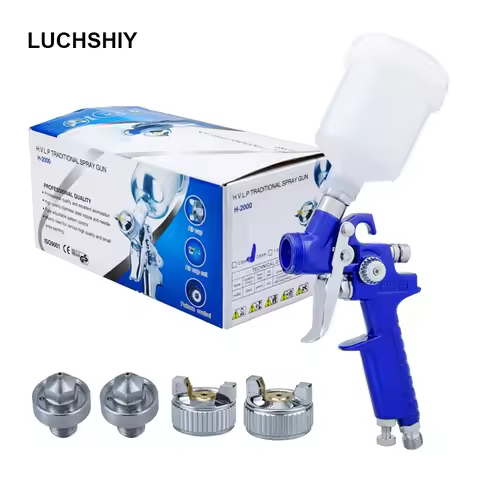 Electric Tools H-2000 HVLP Spray Guns Mini Airbrush For Modeling Paint Spray Guns 0.8/1.0mm Nozzle A