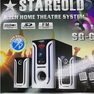 Home Theater Original Stargold SG-G7/ SG-G3 System 2.1 Channel 2 Mic Free