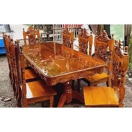 Dining table set made with pure Narra wood