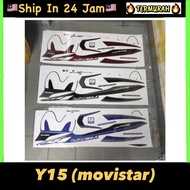 y15zr y15 ysuku movistar lc150 stripe Sticker body cover set (6) YAMAHA Y15ZR Y 15ZR coverset stripe