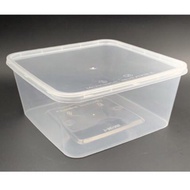 (555) SQ1500 Square Disposable Plastic Food Container, 50 pcs +-