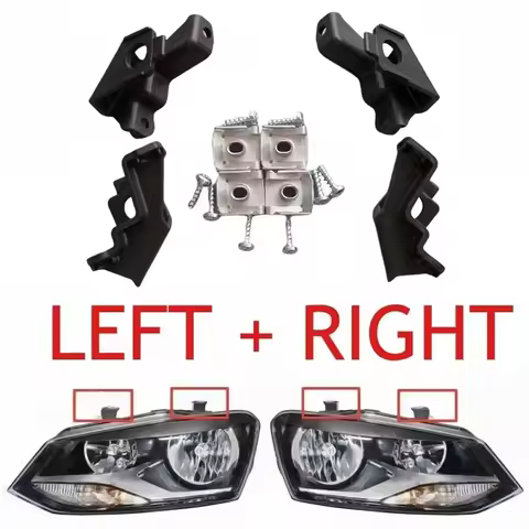 For VW Polo 2009-2017 6R0998226 6R0998225 Left & Right Car Headlight Repair Kit Bracket Mount Holder