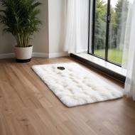 Rasfur Fur Prayer Rug 115x65x4.5cm Feather Prayer Rug/ SUPER YELLOW FOAM LP