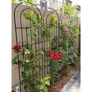 ST&amp;💘Clematis Chinese Rose Lattice Rose Plant Climbing Net Flower Stand Outdoor Courtyard Garden Iron Art Fence Support D