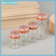 BDVS 10Pcs 3ml 5ml 6ml 10ml Vials Leak-Proof Dust-Resistant Rubber Stopper Flip Off Caps Burr-Free A