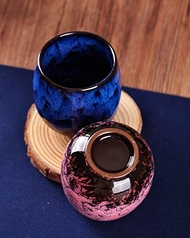 WHJY Ceramic Chinese kung fu tea cup, set of 4, 150ml/5oz