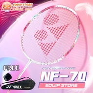 YY NANOFLARE 70 Badminton Racket Full Carbon Single 4U 28 bs 83g Energy Boost Cap