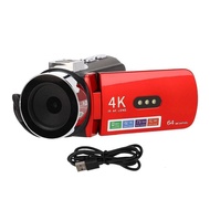 【High Quality】 4K Video Camera 64Mp Wifi Vlog Camera 3.0 Inch Screen 180 Degree Rotation For Travel 