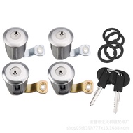 4 Silinder Kunci + 2 Kekunci Serasi dengan Silinder Kunci Pintu Peugeot Citroen # 252522 9170.Gz 917