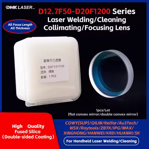 D16F50-D20F1200 Laser Welding/Cleaning Collimating Focusing Lens 650-1090nm Fused Silica Lenses Doub