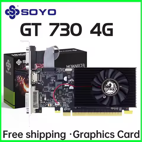 SOYO GT730 4GB Half-height Graphics Card GDDR3 GPU 128Bit HDMI compatible PCI-E 3.0 Placa De Video f