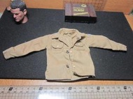 WJ2二戰部門 美軍上將1/6沙褐色舊化襯衫一件(三星階級領章) mini模型 LT:3376