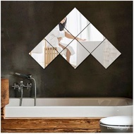 DIYSoft Mirror Wall Self-Adhesive Wallpaper Acrylic Mirror Full Body Mirror Sticker Bathroom DecorationDIYMirror sticker