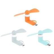 ✿ Universal Cellphone Type C Micro USB OTG Mini Fan Cooler Mute Fan for Mobile Phone Tablet Type C Powerbank Charger