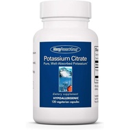 Allergy Research Group Potassium Citrate - for Men & Women, Organic, Pure, Well-Absorbed, 99mg Suppl