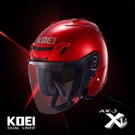 FREE TINTED VISOR KOEI AX3 (v8n) Motorcycle Helmet Topi ( Shoei J-Force JF2 Design )