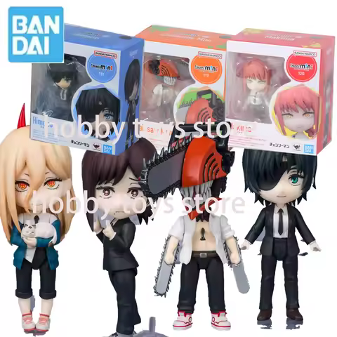 Bandai Original Figuarts Mini Makima Kobeni Himeno AKi Denji Chainsaw Man Power 10cm Anime Action Fi